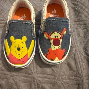 Disney Kids Sneakers with Pooh and Tigger - Denim and Yellow